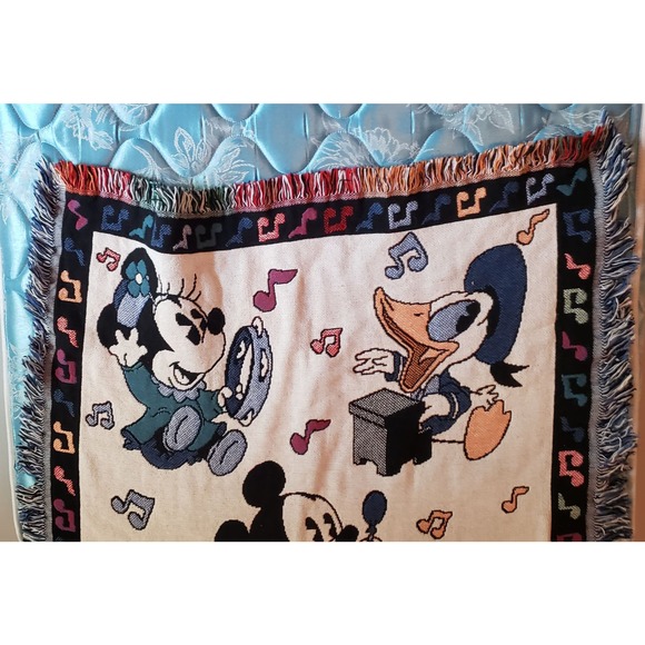NWOT Baby Mickey & Co - Blanket Throw - Baby Disney characters with instruments! - Picture 2 of 11